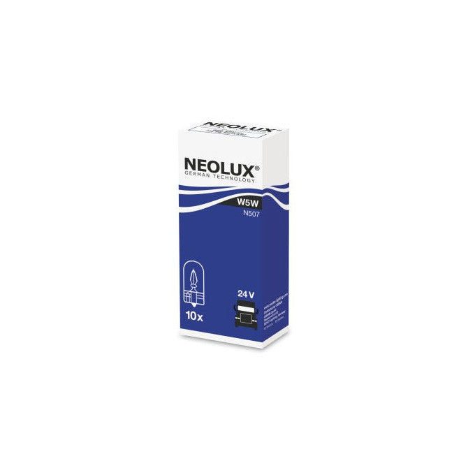 NEOLUX Lemputė 24V 5W W2.1x9,5D 1vnt 5W 24V W2.1x9,5D 1vnt
