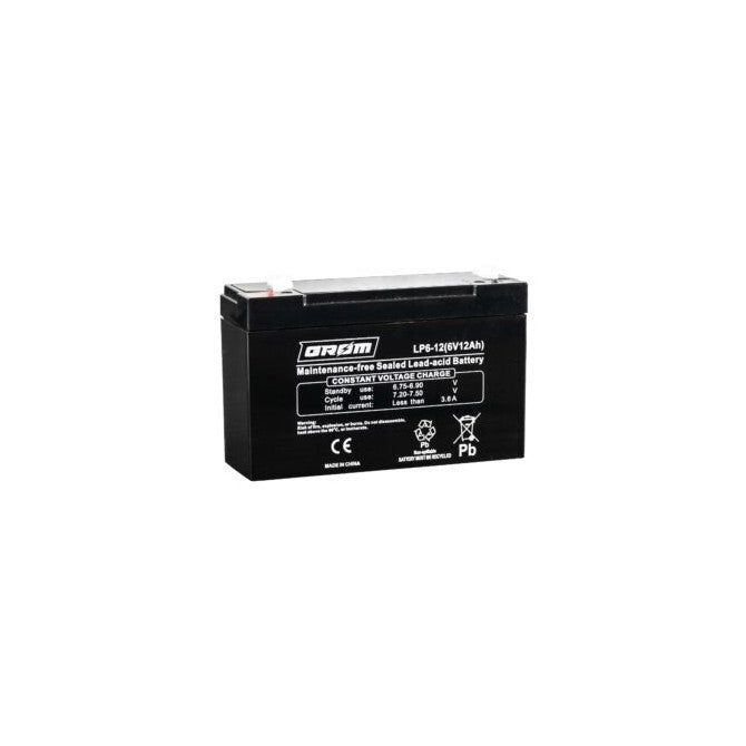 NORDLINE Akum. Grom 6 V 12 Ah AGM 151x50x94mm