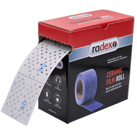 RADEX Šlif.juosta P120 70mm x 12m CERAMIC (rulonas)