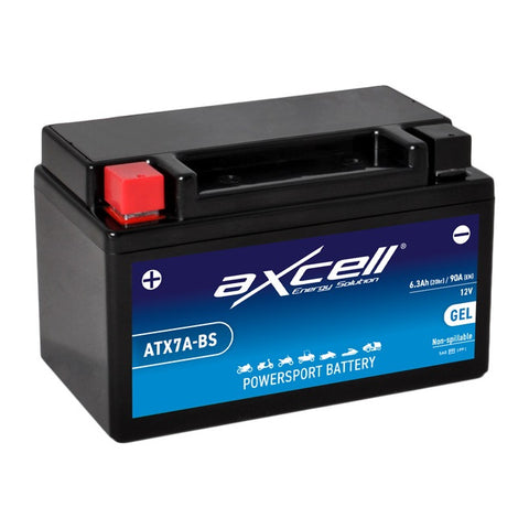 Akum. Axcell 6 Ah GEL +/- 12V 90A 150x87x93mm