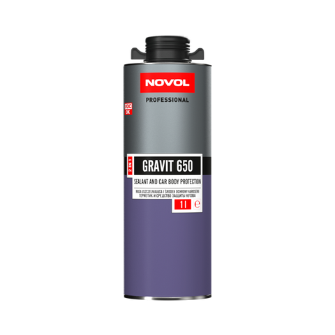 NOVOL Hermetikas-apsauginė danga 1L, GRAVIT 650 juoda