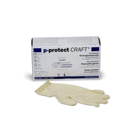 RADEX CRAFT Latex vienkart.piršt. L (100 vnt)
