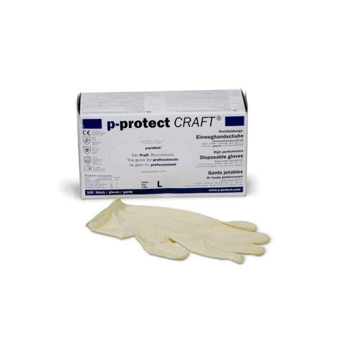 RADEX CRAFT Latex vienkart.piršt. L (100 vnt)