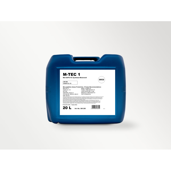 Variklių alyva Kuttenkeuler M-TEC 5W30, sintetinė 20L