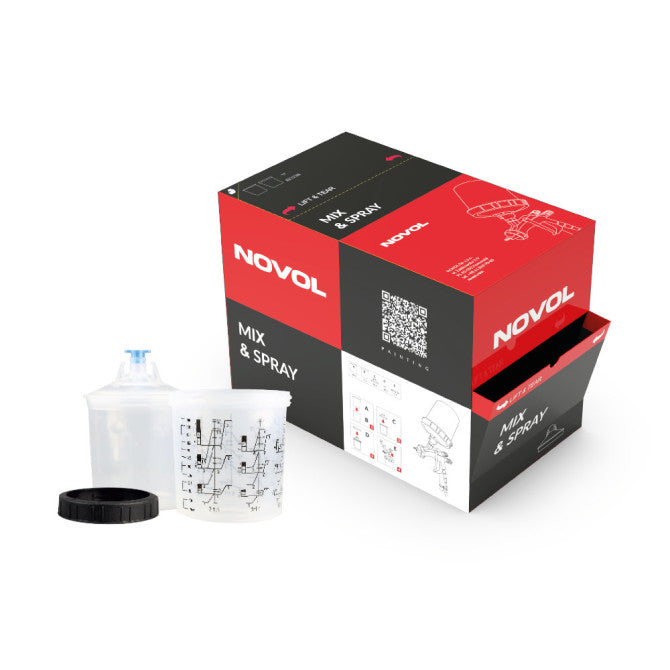 NOVOL Mix&spray indas su dang.600ml 190µ (komplektas 50vnt.)