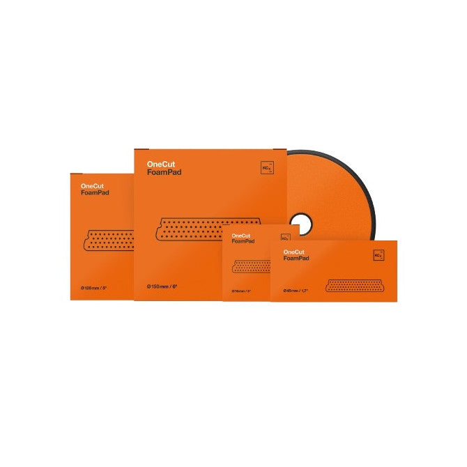 KOCH CHEMIE Poliravimo padas One Cut Ø126mm oranžinis