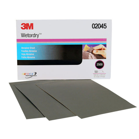 3M Šlif. pop. P2500 140x230mm, (50 vnt.)