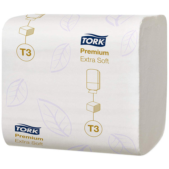 WC popierius Tork Premium T3 baltas, 2sl., 252 lapelių